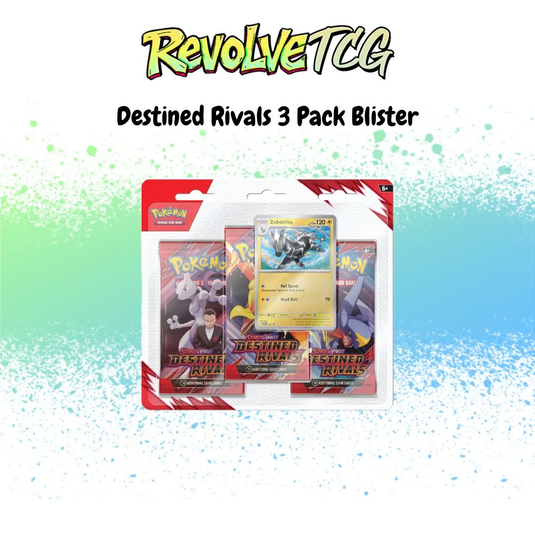 Pokemon Destined Rivals 3 Pack Blister, Hobbies & Toys, Toys & Games on ...