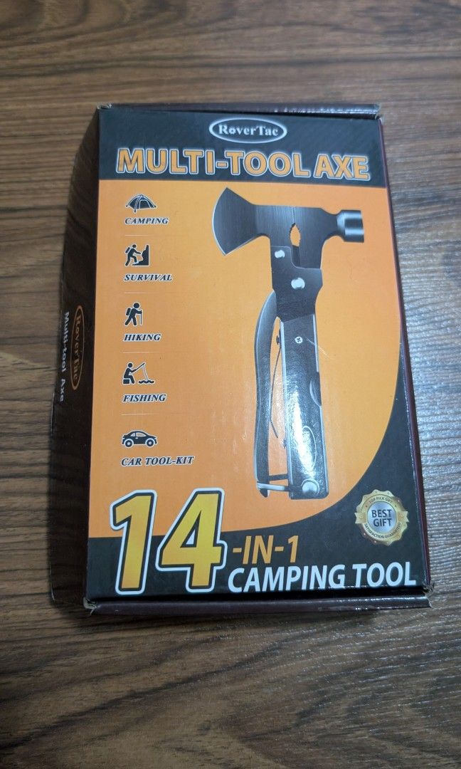 Rovertac Multitool Axe w/ Freebies (Category: Construction Tools & Equipment) located in Rizal. Submitted by sheitla (Listing ID 1385293949, Image 1). Description: Rovertac Multitool Axe w/ Freebies Freebies: Fishing Line and Bait, Wire Saw, Fire Starter, Multifunctional Card, Multiuse Spork, Tactical Flashlight, Survival Bracelet Price: 1000.00 Condition: New Reference Axe: Check last pic RFS: Excess Tools.