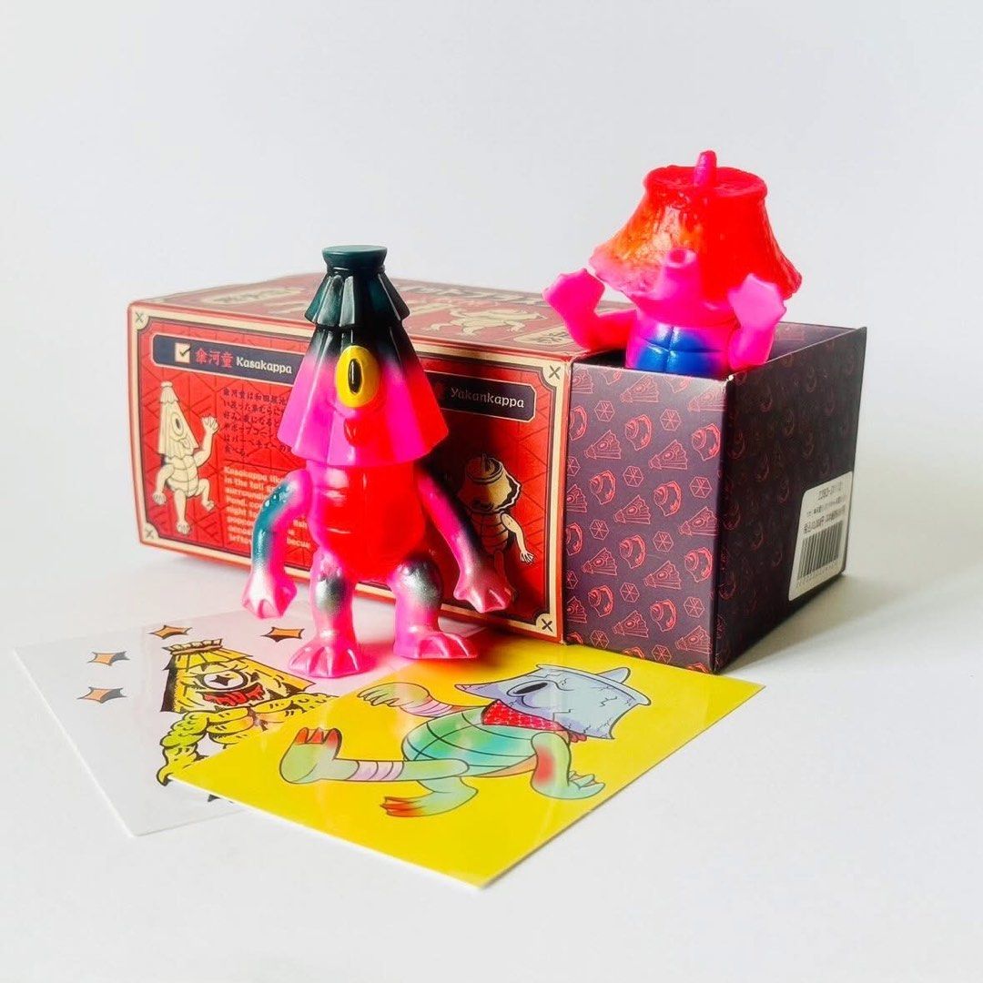 未使用スクイッドブラスター 妖怪ソフビ（傘河童蓄光バージョン