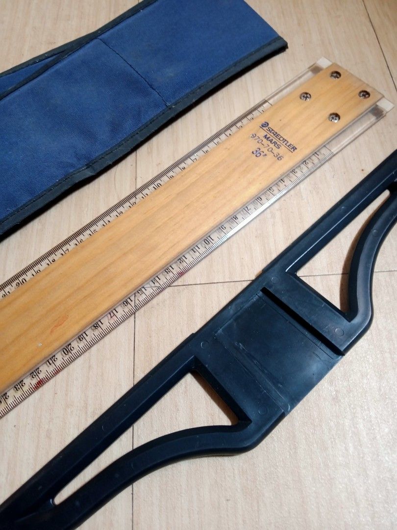 STAEDLER T-Square Wood 36" (Category: Stationery & School Supplies) located in Tarlac. Submitted by lucym02 (Listing ID 1385264193, Image 2). Description: [Original] STAEDLER T-Square Wood 36" no damage, good as new 36 inches w/bag (flawed) girl owned 850+sf pls feel free to message for more info Location: Tarlac city.