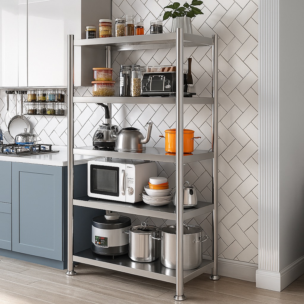 Stainless Steel Shelf Rack | Heavy Duty Storage Shelf | Kitchen Utility ...