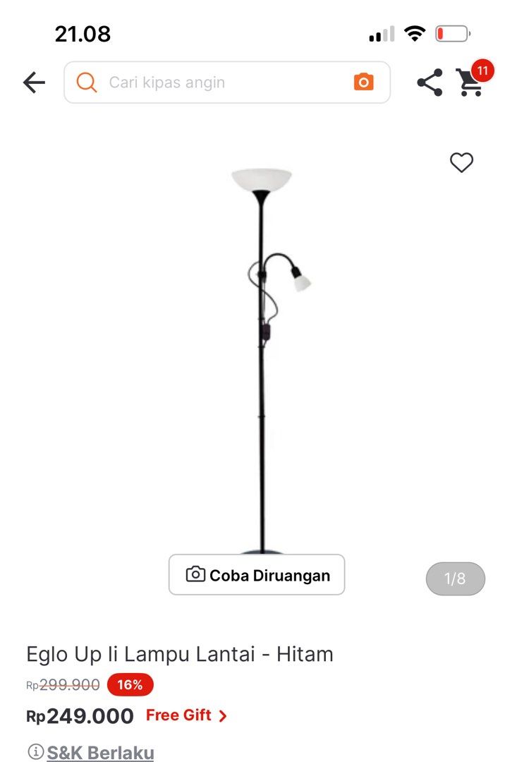 Standing lamp beli di rupa rupa, Elektronik, Lainnya di Carousell