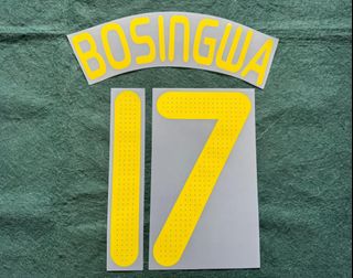 09-10年原裝車路士作客球衣用黃色杯賽用燙字 17號保辛華 (José Bosingwa) 元年產物非復刻64176738516611110