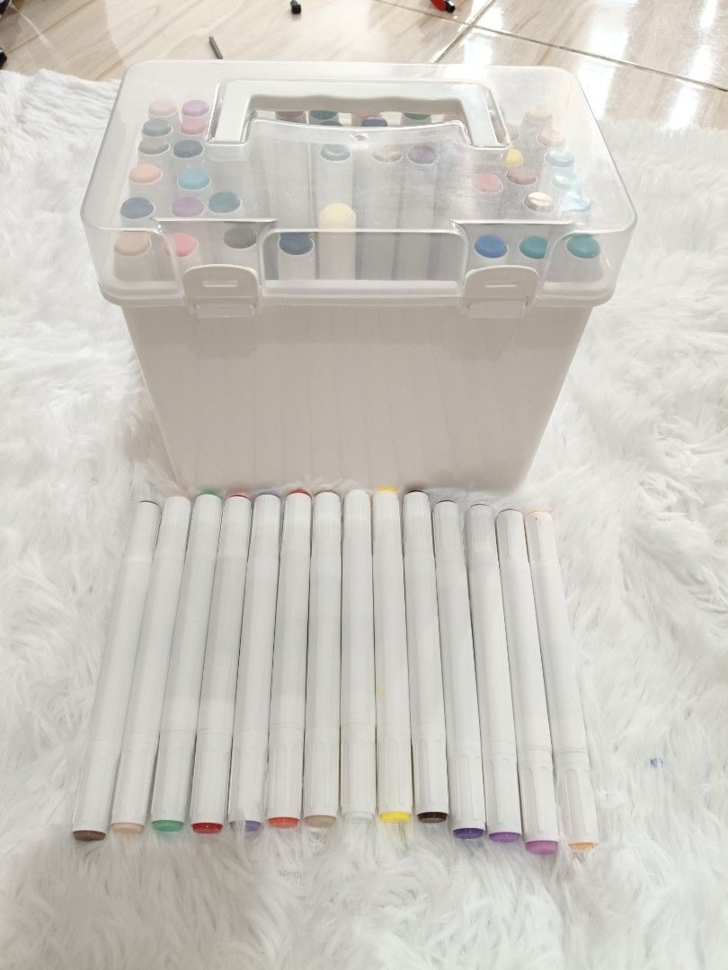 60PCS ACRYLIC MARKER PEN (Category: Stationery & School Supplies) located in Manila. Submitted by katrinasfa27852 (Listing ID 1385570681, Image 2). Description: Brandnew 60pcs acrylic marker pen Not free sf and NO COD.
