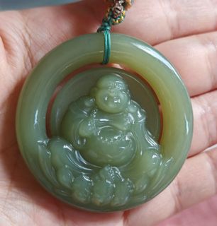 Hetian Jade High Ice糯 Qing Shui Buddha64241807604865110