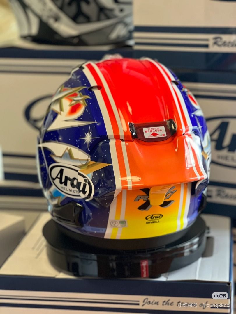 日本Arai RX-7X 99橘兔大眼Nakano Red '99 中野真矢RX7X 安全帽