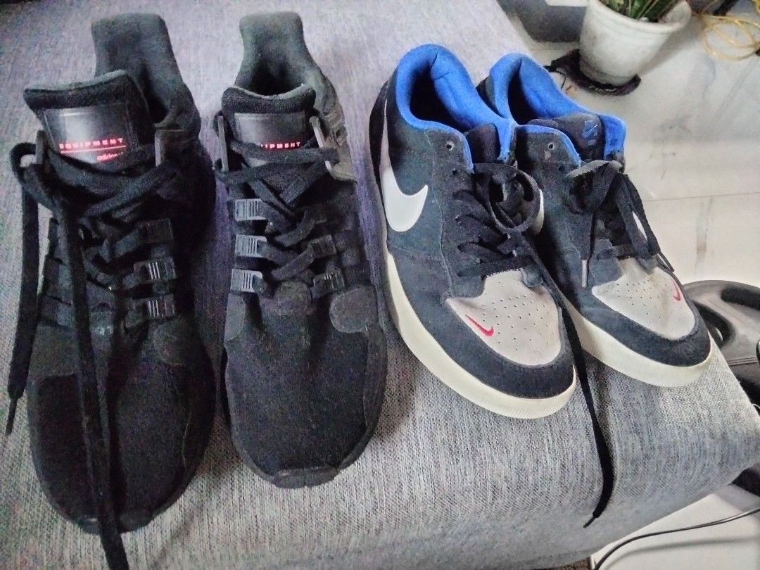 Adidas Equipment & Nike SB (Category: Sneakers) located in Subic. Submitted by rainbow65 (Listing ID 1385439913, Image 2). Description: Original Adidas & Nike SB selling as pack, both pairs size 12, no issue.