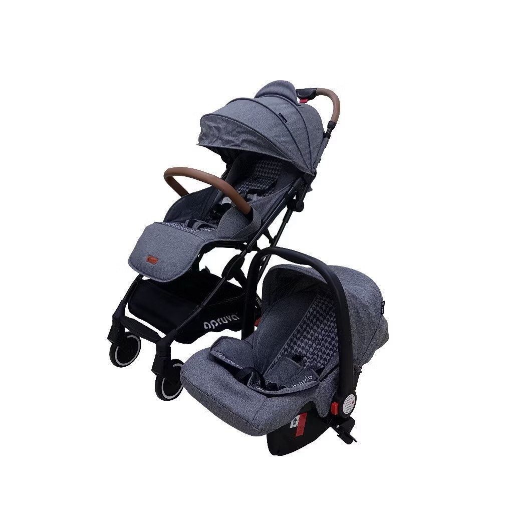 Apruva trek with car seat bundle (Category: Strollers) located in Quezon City. Submitted by karlisleshop (Listing ID 1385489396, Image 2). Description: Used for less than a year dahil hindi pala alis sold bundle no issues .