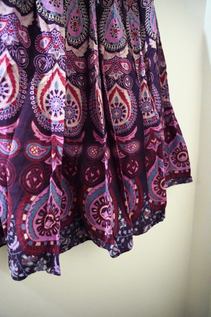 Aztec Print Purple Maxi Skirt (Category: Skirts) located in Quezon City. Submitted by zee_declutters (Listing ID 1385512519, Image 3). Description: L.