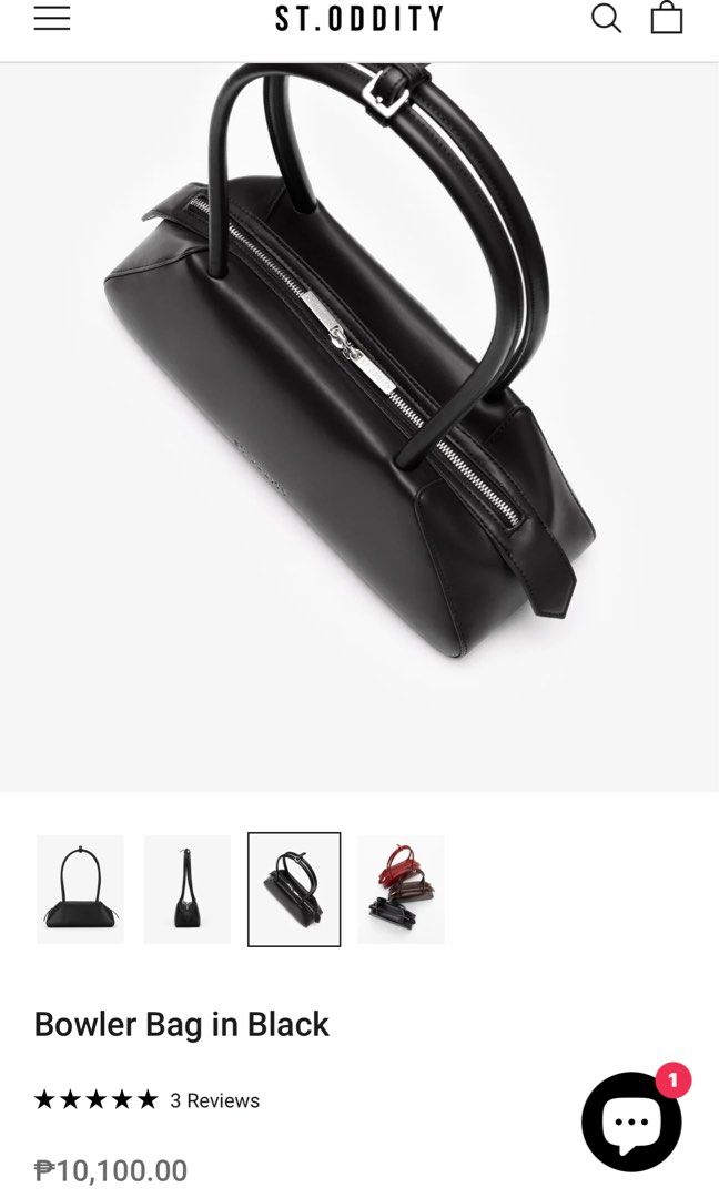 Bags (Category: Luxury Bags & Wallets) located in Quezon City. Submitted by tarhenzki (Listing ID 1385549107, Image 3). Description: Oddity Bowler Bag (black) Bought in US. Like new. Used only once..