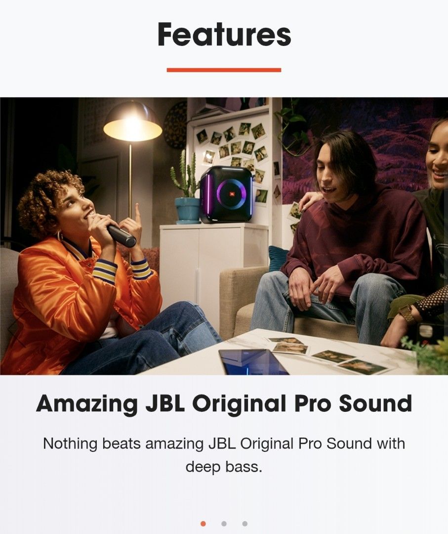 BNIB SEALED JBL ENCORE WITH 2 FREE ORIGINAL JBL WIRELESS MIC - 1 YEAR JBL WARRANTY63612117457153111
