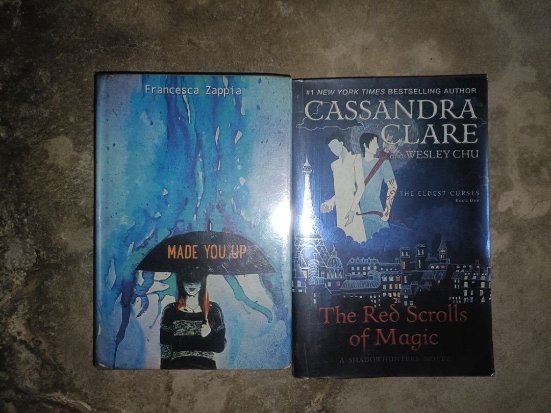 BOOK DECLUTTER (Category: Storybooks) located in Valenzuela. Submitted by angelouaguilar_13 (Listing ID 1385523413, Image 3). Description: These books are well loved but need a new home... 🍊 ₱100… MY (NOT SO) PERFECT LIFE by Sophie Linsella - merong tear sa cover 🍊 ₱150… THE THE KINGDOM OF THE WICKED by Kerri Maniscalco - reprint 🍊 ₱350… THE RED SCROLLS OF MAGIC by Cassandra Clare 🍊 ₱250... MADE YOU UP by Francesca Zappia (HB) 🍊 ₱300 BOTH… T