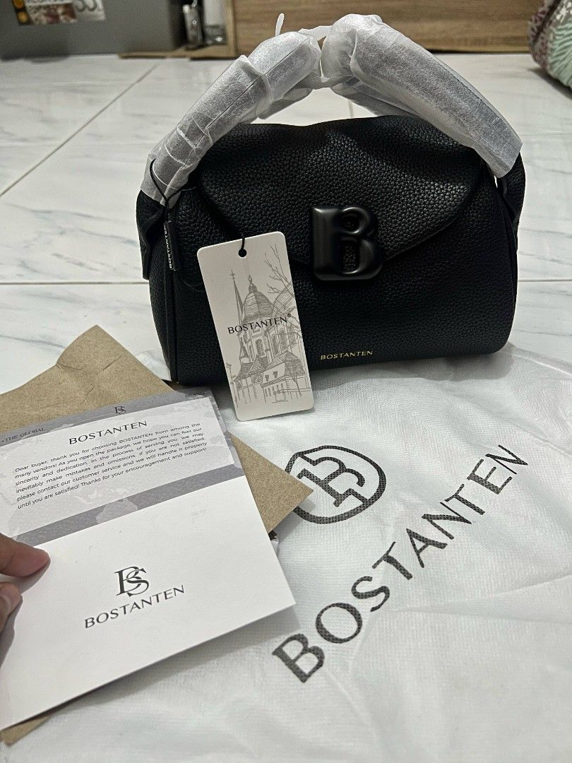 Bostanten Women's Bag (Category: Luxury Bags & Wallets) located in Tanza. Submitted by gratefuljam05 (Listing ID 1385502333, Image 1). Description: Bostaten Women's Bag (Black) Brand New What can fit inside? mobile phone, wallet, pens, cosmetic, perfume.