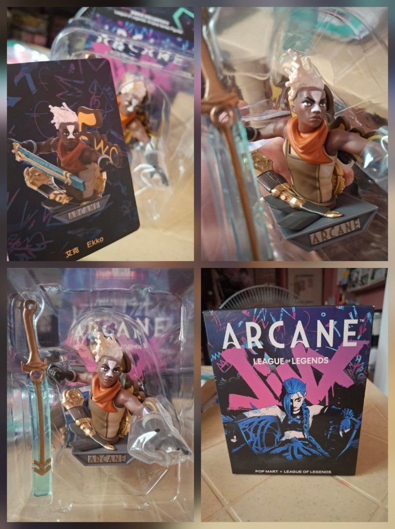 EKKO [UNSEALED] POP MART x LEAGUE OF LEGENDS COLLABORATION FIGURINE ...