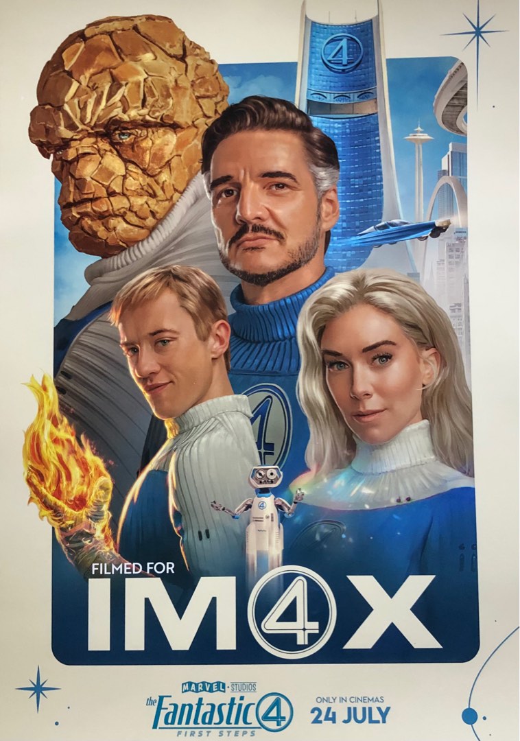 Exclusive IMAX Poster Fantastic 4 First Steps , Hobbies & Toys ...
