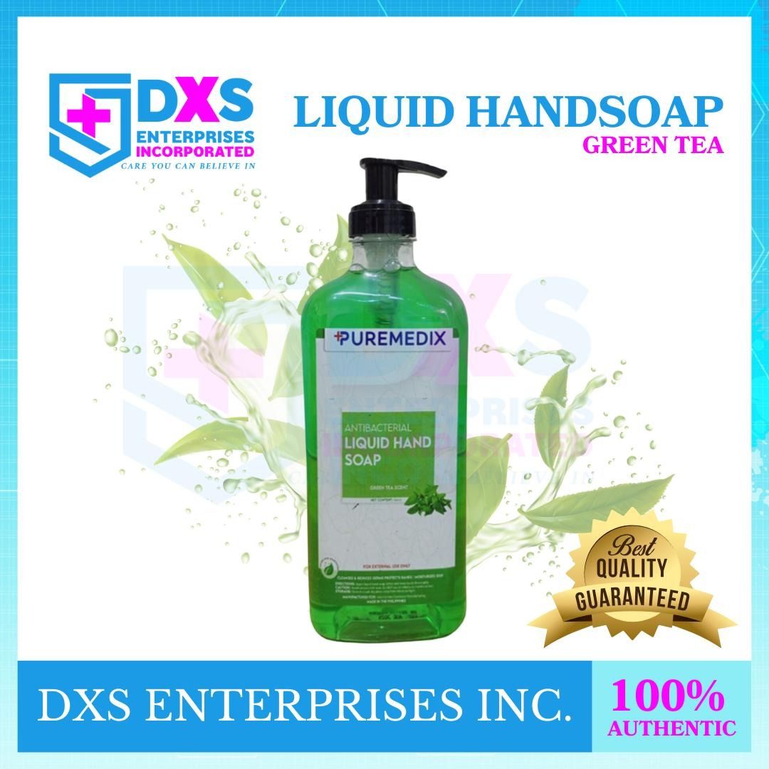 GREEN TEA HAND SOAP - puremedix (Category: Medical Supplies & Tools) located in Quezon City. Submitted by marketing_zyra (Listing ID 1385448094, Image 1). Description: BUY YOUR NEEDS NOW, HERE IN OUR SHOP! 🧑‍⚕️👩‍⚕️ WE HAVE ALL KINDS OF MEDICAL SUPPLIES THAT YOU NEED! 📍Pin loc: DXS ENTERPRISES INC. Warehouse Address: 18 Rest Haven Street Brgy. Bungad Project 7 Quezon City 📍Pin loc: DXS ENTERPRISES INC (SHOP) Shop Address: 351 Congressional Ave