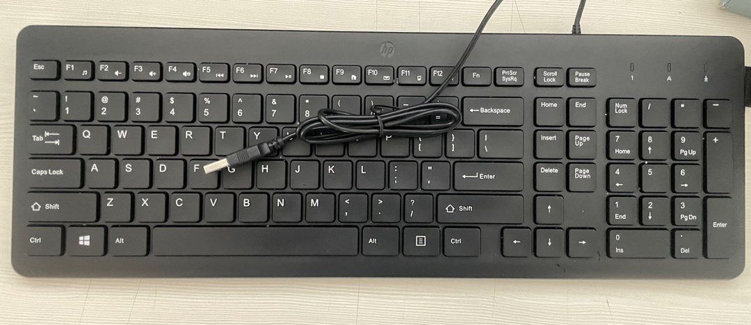 HP Wired Keyboard (Category: Computer Keyboard) located in Manila. Submitted by albertoian91626 (Listing ID 1385472489, Image 2). Description: Location: Sta. Mesa, Manila/Balara Quezon City Delivery: Lalamove Payment: Gcash or Metrobank.