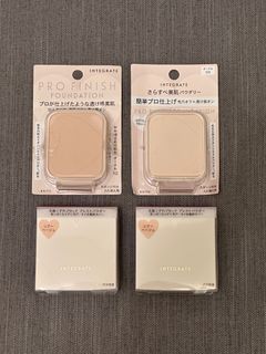 日本INTEGRATE Pro Finish Foundation refill 柔焦輕透美肌粉餅 補充裝 00亮白色 10明亮色 / Super Keep Powder 長效控油美肌蜜粉餅64210054882433110