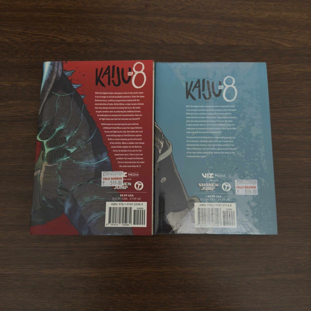 Kaiju No. 8 Volume 1-2 Manga Sold as Pair (Category: Comics & Manga) located in Makati City. Submitted by kj4kultrahd (Listing ID 1385469607, Image 2). Description: 550 for both.