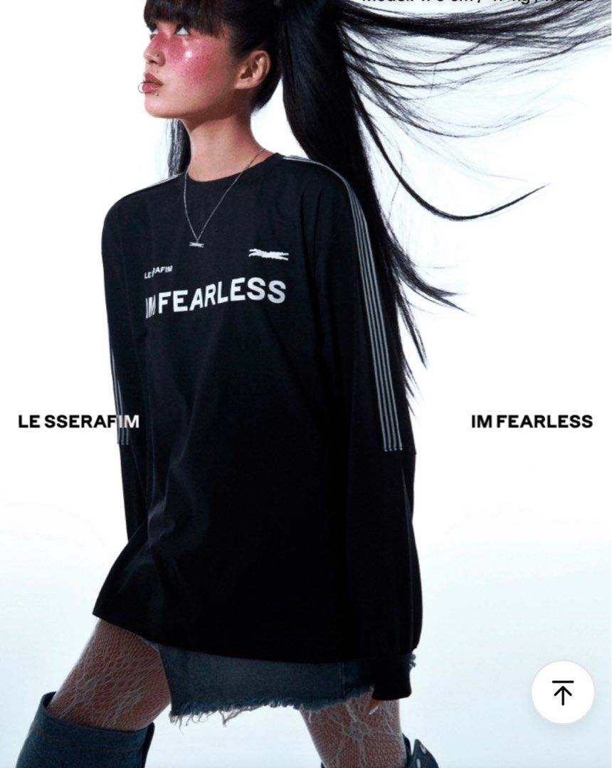 新品 LE SSERAFIM IM FEARLESS 長袖カットソー フォト 新品 LE SSERAFIM IM FEARLESS 長袖カットソー フォト