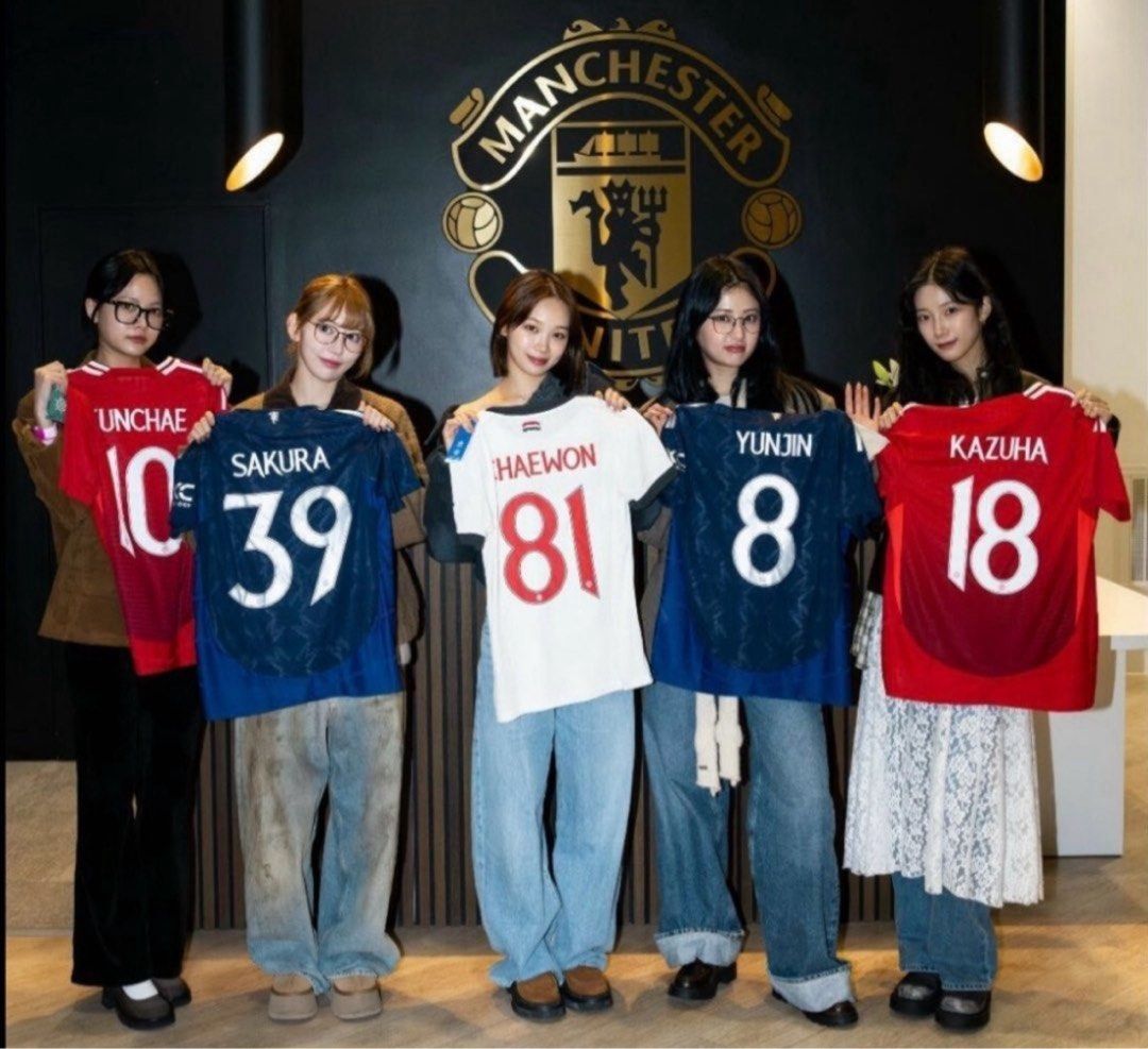 マンチェスターユナイテッド LE SSERAFIM ユニ24-25 SAKURA 8 Yunjin | 24-25 Manchester United AWAY x LE SSERAFIM