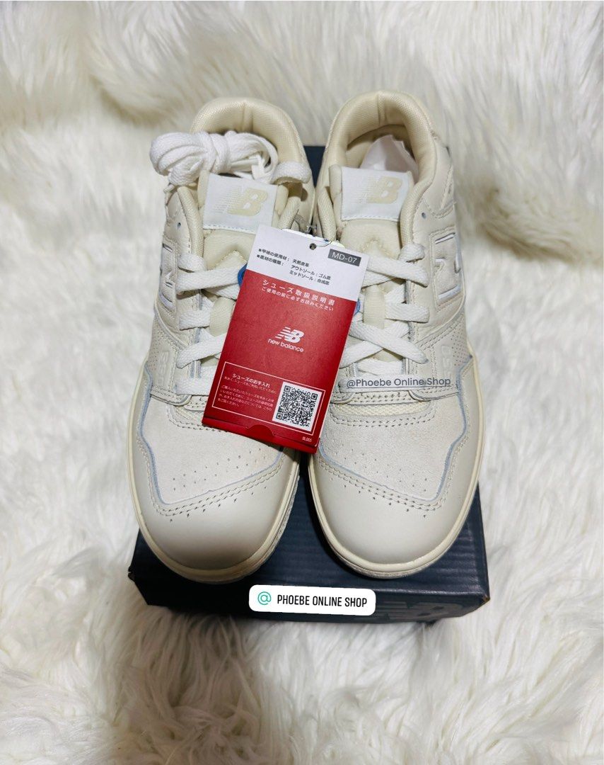 New Balance 550 PWD Cream (Category: Sneakers) located in Manila. Submitted by phoebeanza (Listing ID 1385550801, Image 1). Description: Item: New Balance 550 WCB Description : Purchased in Japan - Original & Brand New Size Available : 24.0 Japan| 6.0 US | 5.5 UK | 38.5 EU Color : Cream Flaws: 100% No Flaws Price : ₱4500.00 only Payment Methods : BPI | BDO | SECURITY BANK | GCASH Delivery : Metro Manila : (shoulder by buyer) GRAB & LALAMOVE Meet 