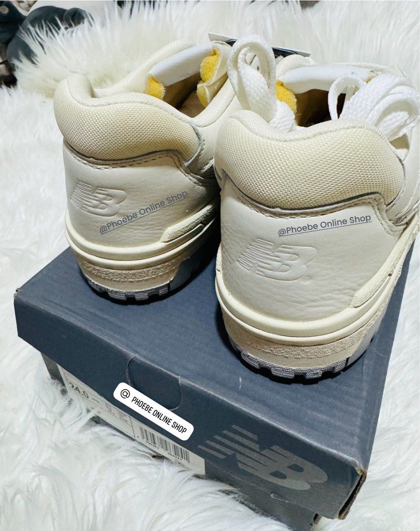 New Balance 550 PWD Cream (Category: Sneakers) located in Manila. Submitted by phoebeanza (Listing ID 1385550801, Image 2). Description: Item: New Balance 550 WCB Description : Purchased in Japan - Original & Brand New Size Available : 24.0 Japan| 6.0 US | 5.5 UK | 38.5 EU Color : Cream Flaws: 100% No Flaws Price : ₱4500.00 only Payment Methods : BPI | BDO | SECURITY BANK | GCASH Delivery : Metro Manila : (shoulder by buyer) GRAB & LALAMOVE Meet 