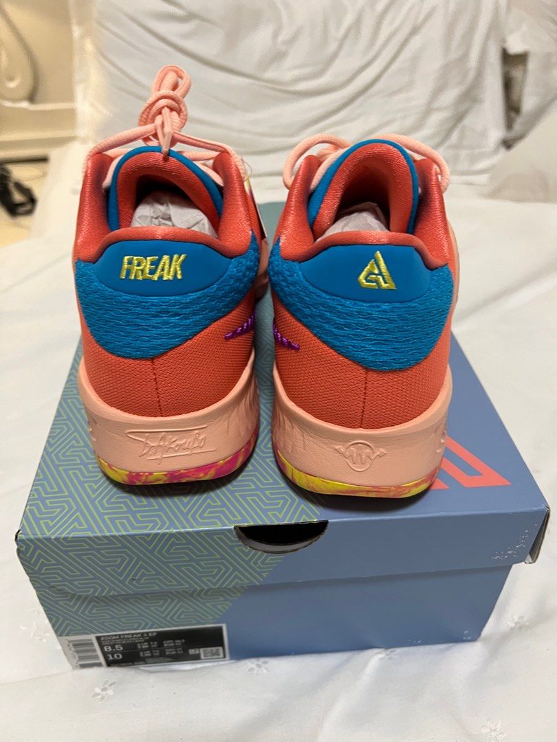 Nike zoom Freak 4 Vivid purple (Category: Sneakers) located in Makati City. Submitted by 9ine_ (Listing ID 1385495638, Image 3). Description: Authentic Nike Zoom Freak 4 Vivid Purple Size 8.5 Brand new.