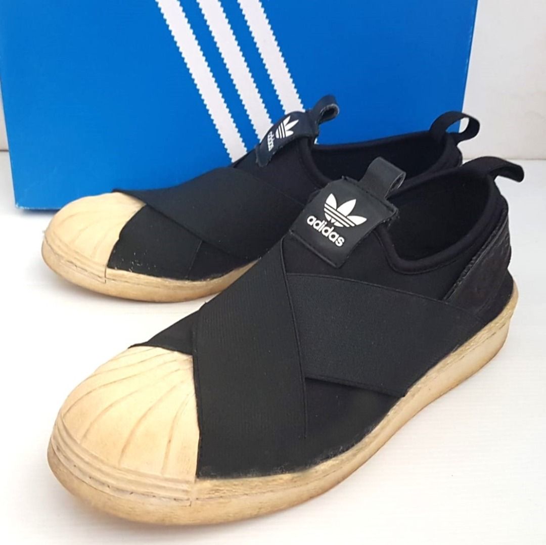 Original ADIDAS Superstar Slip-On, Designer Sneakers, Cool Black