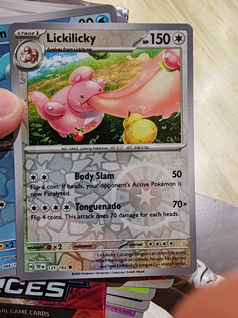 Pokemon Cards - Farigiraf EX, Lickilicky, and More, Hobbies & Toys, Toys &  Games on Carousell