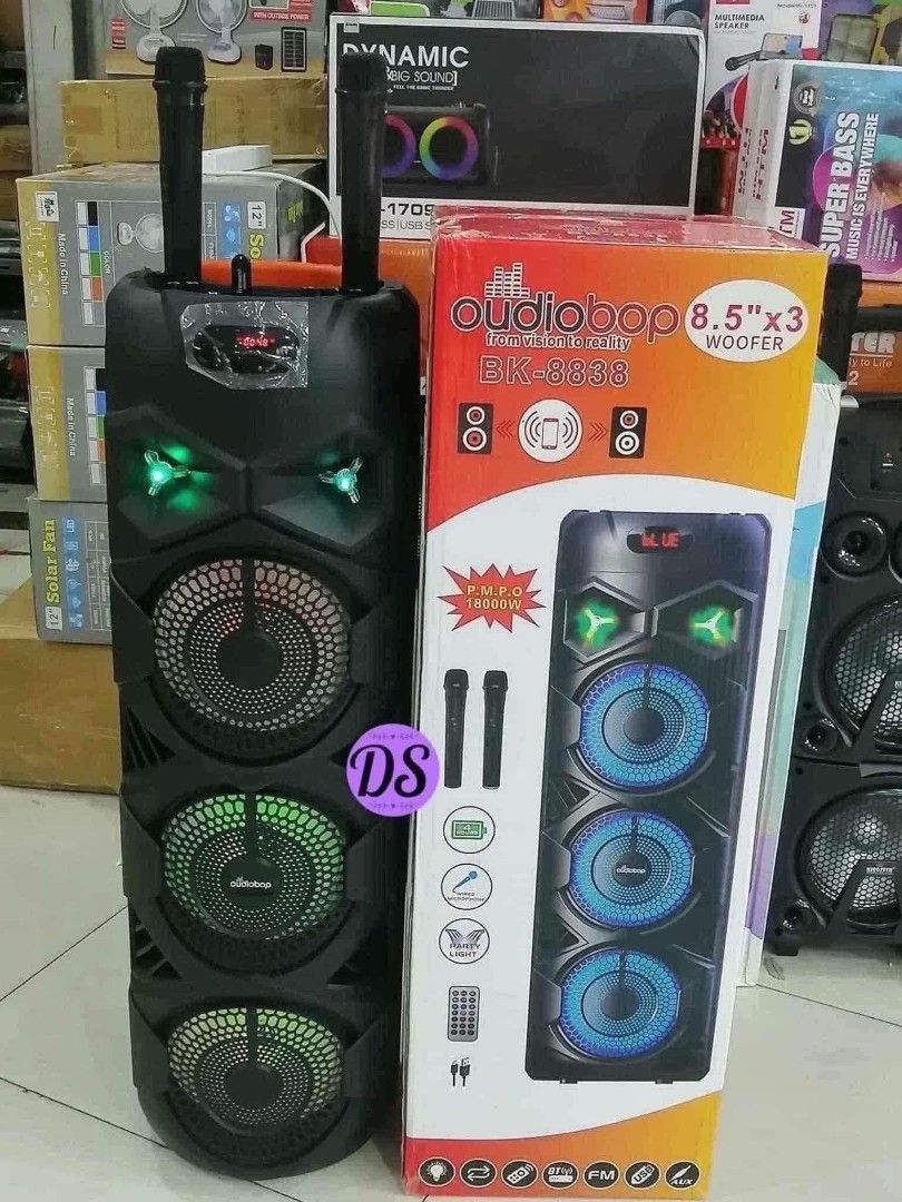 Restock Bk-8838 bluetooth speaker With 2 wireless mic (Category: Soundbars, Speakers & Amplifiers) located in Manila. Submitted by onlineshoppersph (Listing ID 1385513748, Image 3). Description: Cash On Deliver - Metro Manila - Delivery Fee/Handling Fee shouldered by BUYERS - DF/HF depends on BUYERS Location LALAMOVE PICK UP - Cash on Deliver - Metro Manila & Nearby DELIVER THRU COURIER, CARGO & BUS - Provincial Buyers - Payment 1st Thank You.