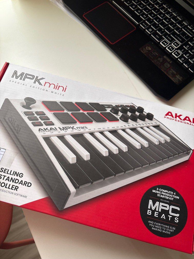RUSH! Akai MPK Mini MKIII Midi Controller Limited Edition White (Category: Musical Instruments) located in Mandaluyong City. Submitted by thatsoberfriend (Listing ID 1385523740, Image 1). Description: RUSH! Akai MPK Mini MKIII Midi Controller (Limited Edition White) All keys/pads/knobs working! Complete with manual and USB cable. Can send a sample video if needed. RFS: Tested once only, realized I prefer analog/standalone synth #akai #mpk #mini #