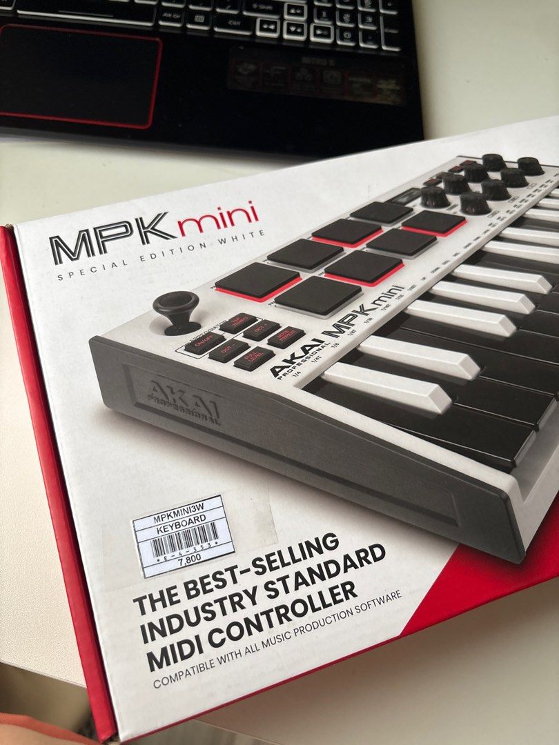 RUSH! Akai MPK Mini MKIII Midi Controller Limited Edition White (Category: Musical Instruments) located in Mandaluyong City. Submitted by thatsoberfriend (Listing ID 1385523740, Image 3). Description: RUSH! Akai MPK Mini MKIII Midi Controller (Limited Edition White) All keys/pads/knobs working! Complete with manual and USB cable. Can send a sample video if needed. RFS: Tested once only, realized I prefer analog/standalone synth #akai #mpk #mini #