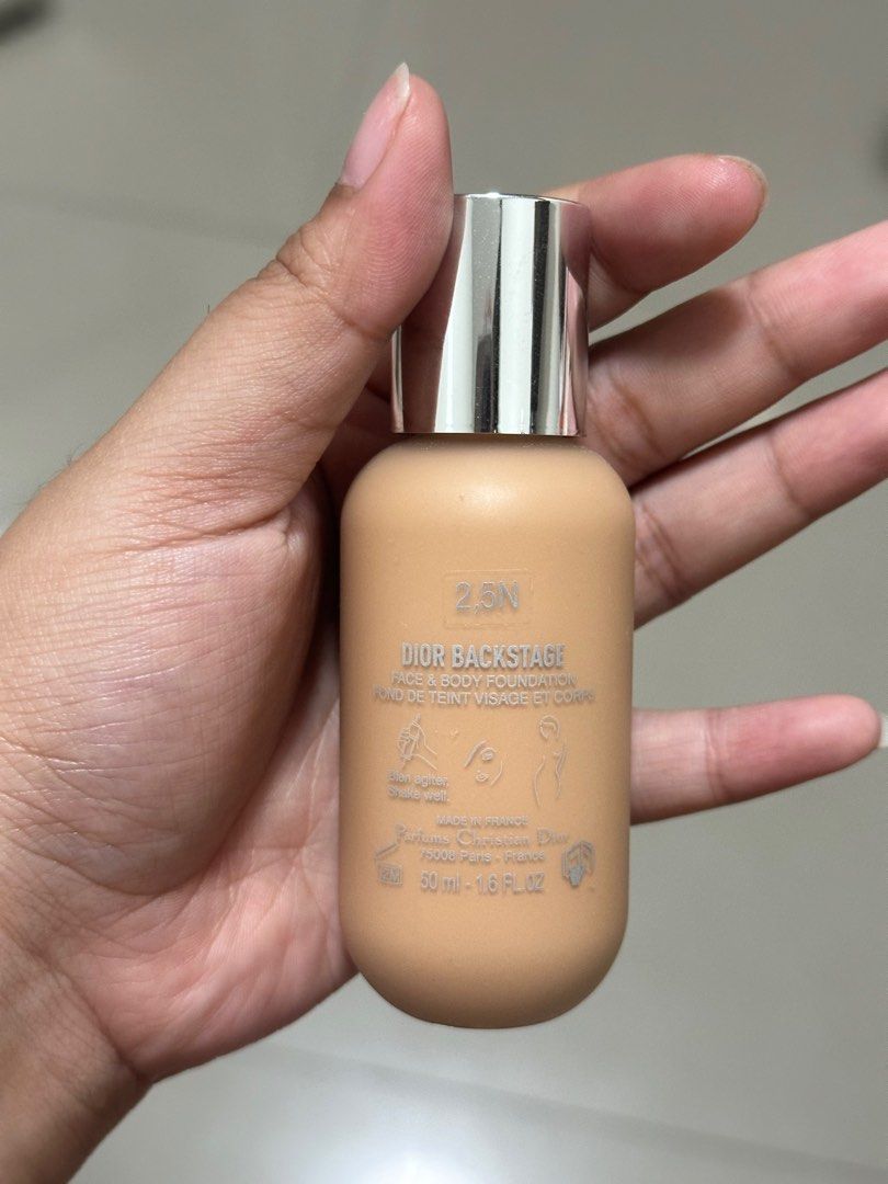 SHADE SWAP: Dior Backstage Foundation in 2.5N (Category: Makeup) located in Manila. Submitted by ceadyres__ (Listing ID 1385487856, Image 2). Description: Have: 2.5N Need: 2N or 1.5N Unused, too dark on me based on the bottle palang 🥹🥹 NOTE: this is for shade swapping po, it is NOT A FREE PRODUCT.