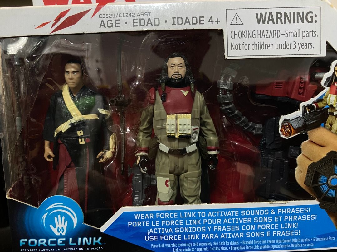 Star Wars Force Link Chirrut Imwe & Baze Malbus 2-Pack (Hasbro) (Category: Figurines & Statues) located in Paranaque City. Submitted by storem8 (Listing ID 1385556919, Image 2). Description: Actual photos posted, what you see is what you get. Condition: Brand New and Sealed in Box (BNIB). The box itself is in good condition with minor shelf wear. RFS: Decluttering my collection. Meet-ups can be arranged in the Parañaque area. Can also ship via La