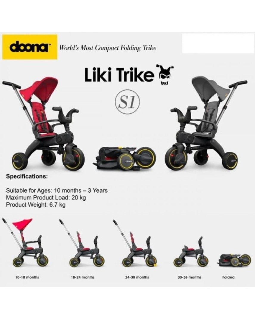 Stroller baby, Doona Liki trike, Bayi Anak, Mainan Baby Walker