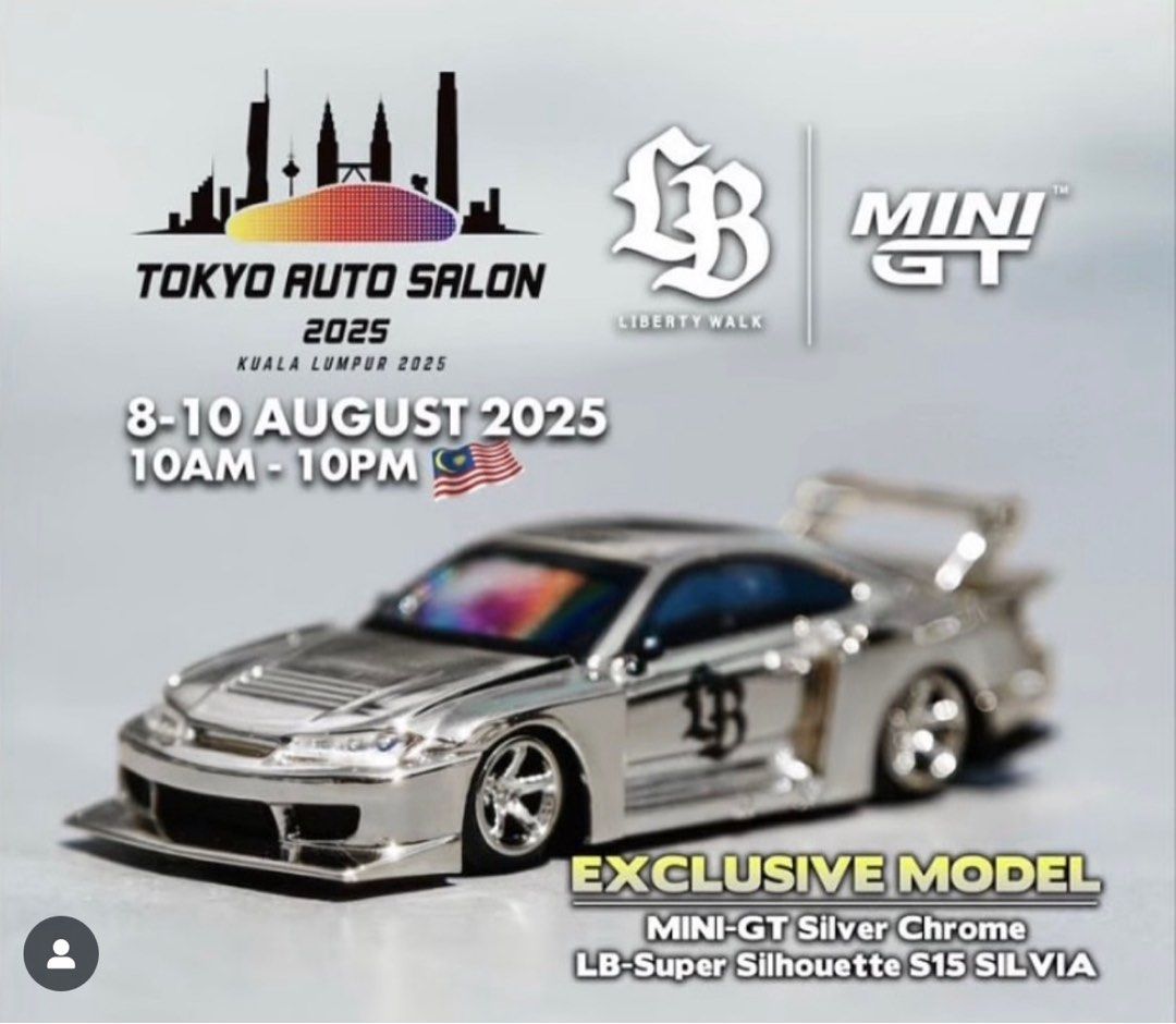 TAKSL 2025 Minigt x LBWK Nissan S15 Silver Chrome, Hobbies & Toys, Toys ...