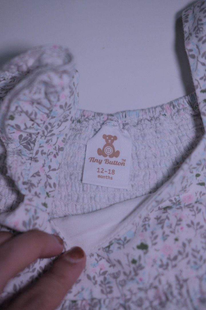 Tiny Button Dress (Category: Babies & Kids Fashion) located in Cheras. Submitted by josyuhada (Listing ID 1385509053, Image 2). Description: 12-18 month size super comfy condition as in photo.