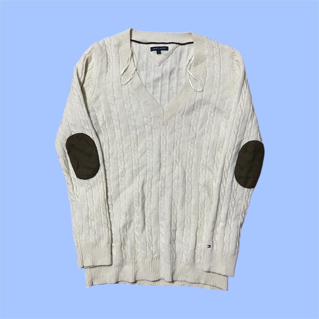 TOMMY HILFIGER CABLE KNIT SWEATER (Category: Coats, Jackets and Outerwear) located in Manila. Submitted by COMFYTS (Listing ID 1385466413, Image 1). Description: TOMMY HILFIGER CABLE KNIT SWEATER MEDIUM ON TAG FOR WMNS 850 + sf PM FOR MORE INFO.