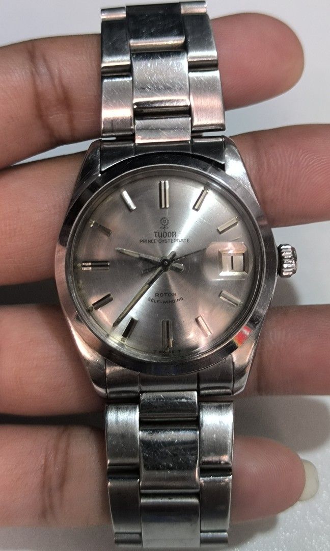 Tudor Prince Oysterdate (Category: Luxury Watches) located in Taguig. Submitted by j_watches007 (Listing ID 1352527034, Image 2). Description: Authentic Secondhand ⌚ Vintage Used Watch Tudor Prince Oysterdate Rotor Self winding Swiss Made Stainless Steel 34mm Replacement Bracelet 7' wrist size ' Watch Only ' DISCLAIMER: IT'S OLD WATCHES EXPECT OF SOME SCRATCHES/SIGNS OF USAGE & PLEASE MANAGE YOUR EXPECTATIONS. THANKYOU. PS' IF CAN'T RPLY. KINDLY 