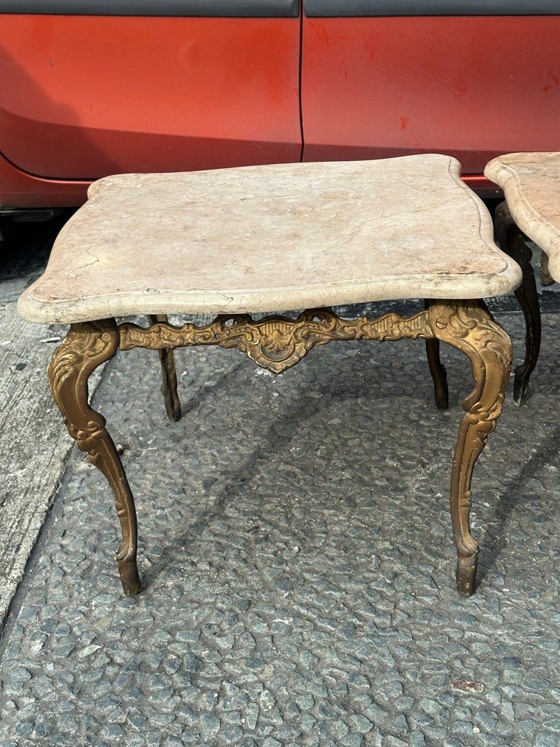 Vintage sidetable w/ marble top pair (Category: Tables & Sets) located in Quezon City. Submitted by anjherga27 (Listing ID 1385475666, Image 3). Description: .