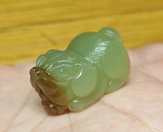 Hetian Jade Xinjiang Ice Yellow Mouth with Sugar-Colored Dog (Can Be Used as Pendant)64241807844993110