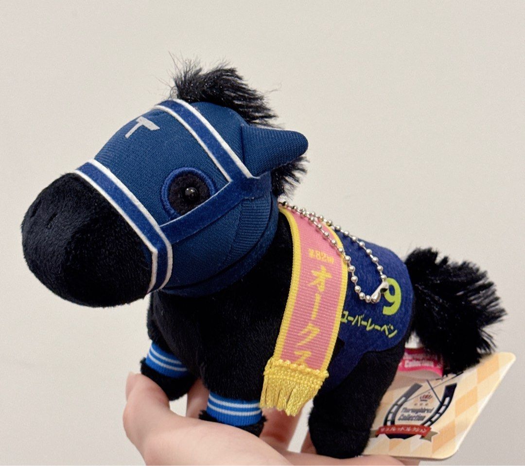 日本 日本賽馬 賽馬 公仔 SK JAPAN 馬 公仔 日本馬 景品 9號 頭套 黑色 黑馬 毛公仔, 興趣及遊戲, 玩具 & 遊戲類 ...