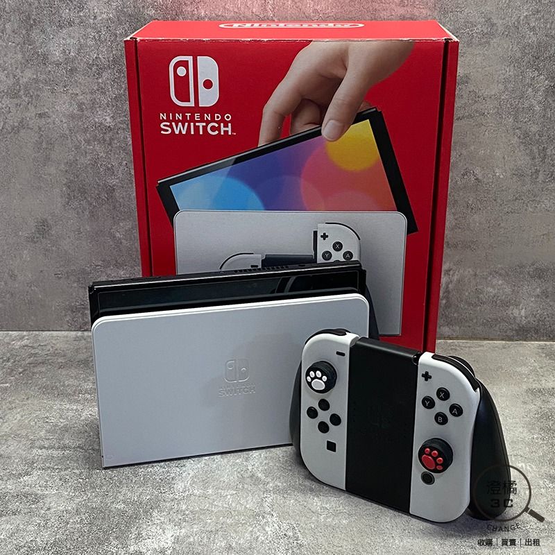 『澄橘』任天堂 Nintendo Switch OLED 白 《二手3C 歡迎折抵》A78153
