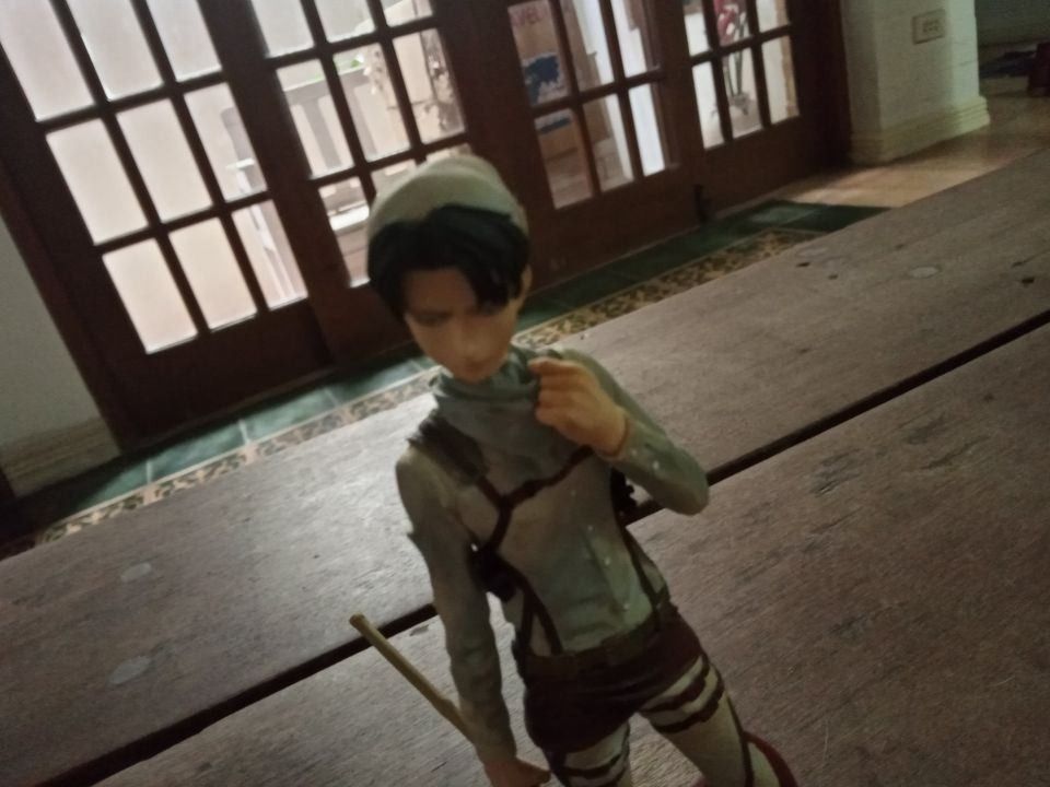 Attack on Titan Levi Figure (Category: Figurines & Statues) located in Caloocan City. Submitted by miordaord15413 (Listing ID 1385657828, Image 2). Description: Selling my AOT Levi that I got from a raffle years ago. Issues: No box. Willing to negotiate price..
