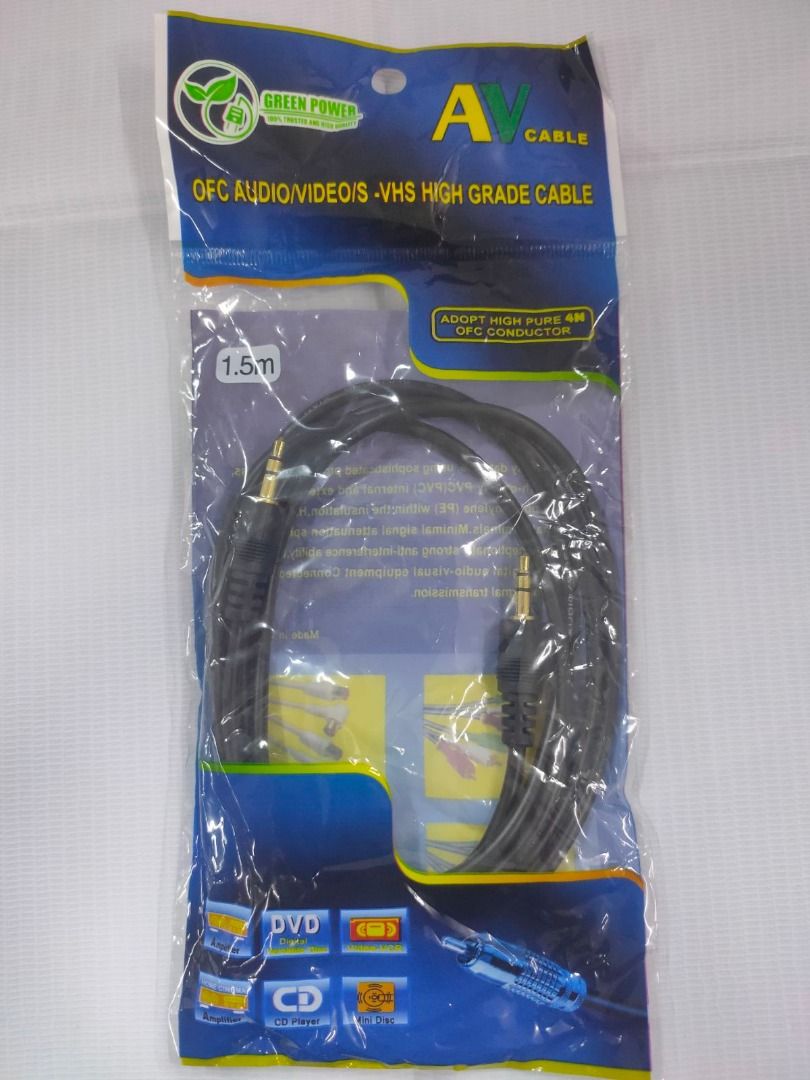 Audio to Audio Cable 1.5m (Category: Cables & Adaptors) located in Caloocan City. Submitted by gfcha2152133 (Listing ID 1385621008, Image 1). Description: .