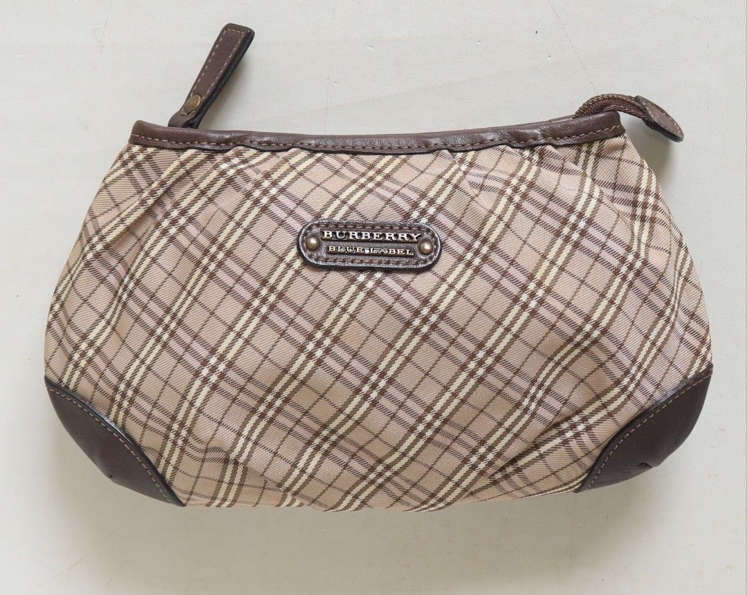Authentic 100% Burberry Blue Label Japan Clutch- Very Good