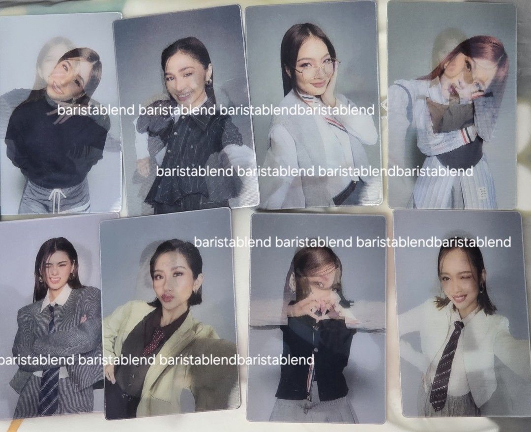 BINI HWY Lenticular Photocards (Category: Raw Singles) located in Paranaque City. Submitted by baristablend (Listing ID 1385809536, Image 1). Description: 8/8 photocards, no OT8 pc. Dup set Last price posted.