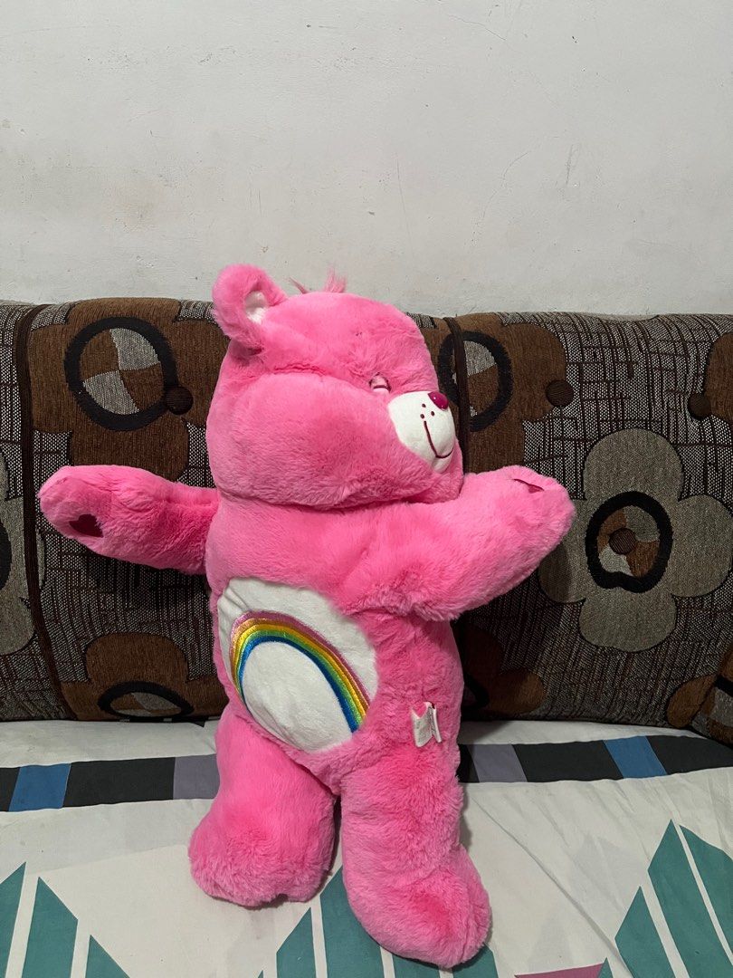 Carebear Huggable Pink (Category: Plushies & Soft Toys) located in Las Pinas. Submitted by stuffhaven (Listing ID 1385621754, Image 2). Description: Location : Las Piñas Pick up or lalamove Super cute huggable Carebear! Ang Sarap yakapin. ❤️.