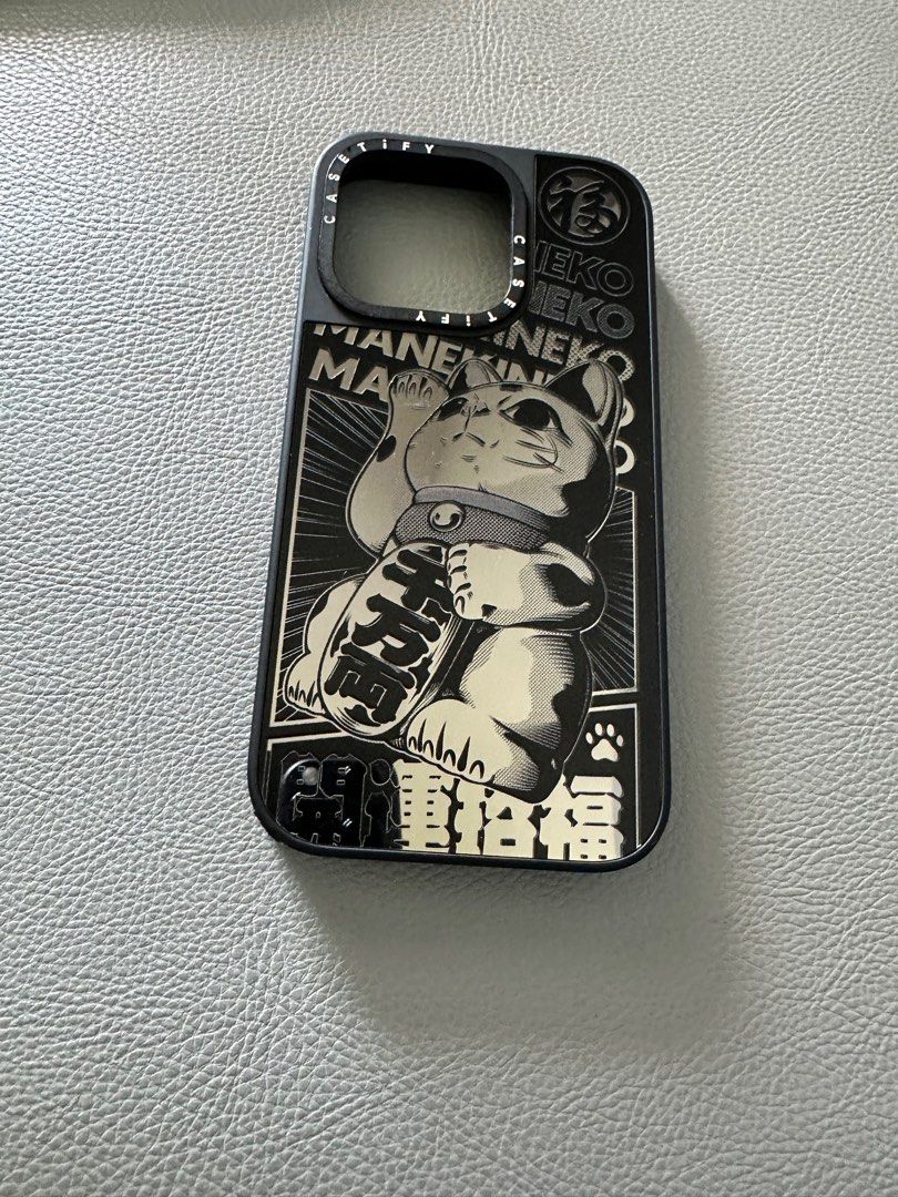 cacetify iPhone14promax ケース 猫 ラーメン デブ猫 CASETiFY